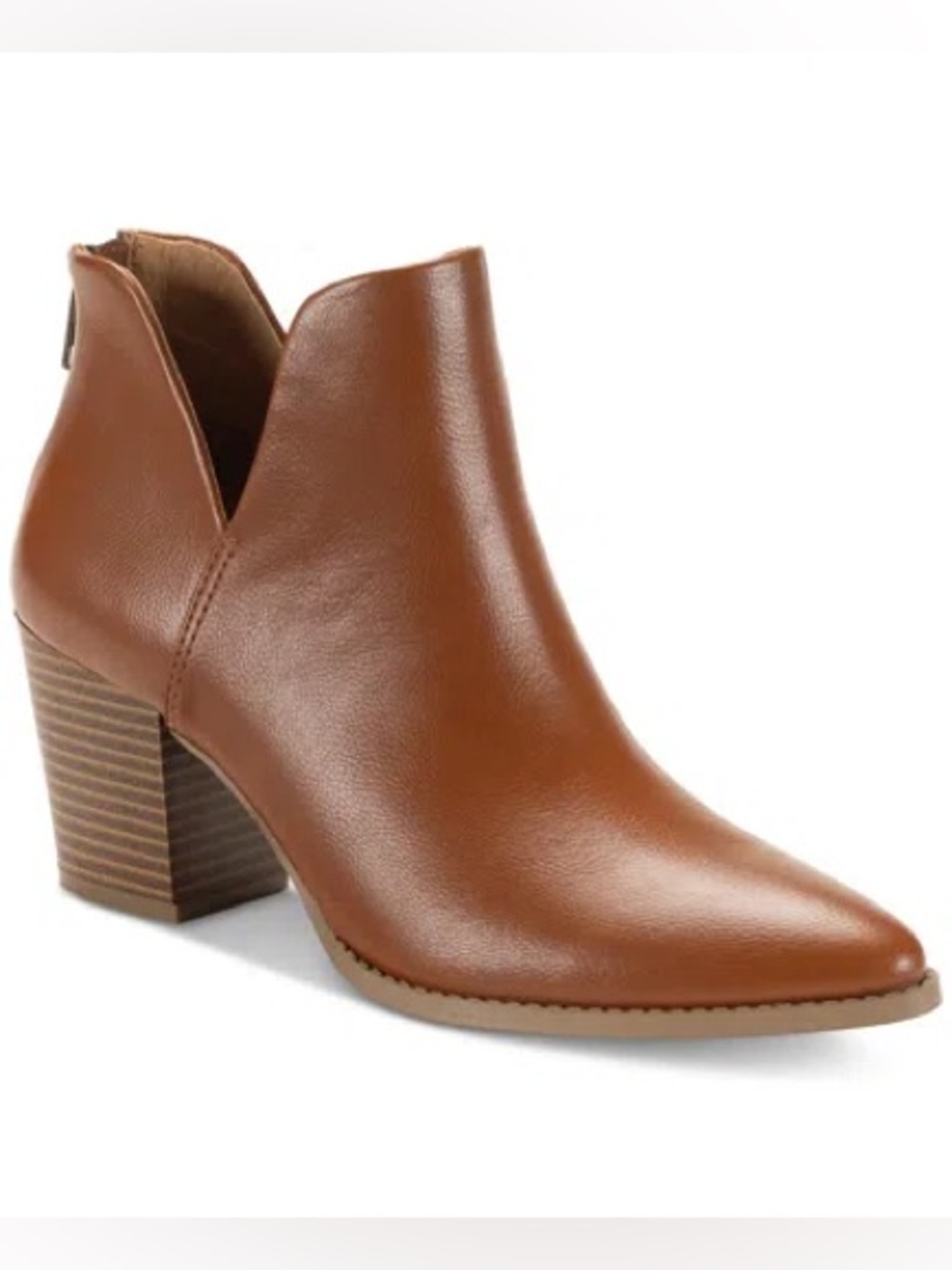 Sun + Stone Women's Elizaa Notched Pointed Toe Dress Booties Size 6M